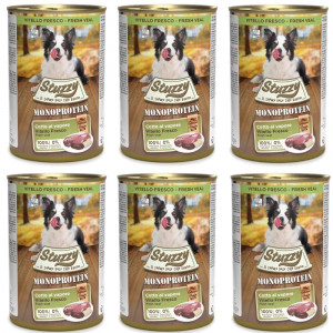 STUZZY Monoprotein Kalb – Nassfutter für Hunde – 6x400g