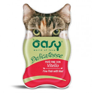 OASY Delicatesse Fine paté with Veal - nassfutter für Katzen - 85g
