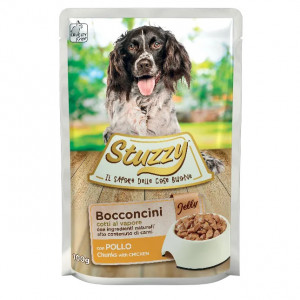 STUZZY Chunks with veal and green beans - nassfutter für Hunde - 100 g
