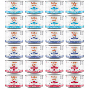 CALIBRA Cat Life Adult MIX - Nassfutter für Katzen - 24x200g