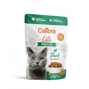 CALIBRA Cat Life Adult Duck in gravy - nassfutter für Katzen - 85g