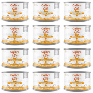 CALIBRA Cat Life Sterilised Turkey - Nassfutter für Katzen - 12x200g