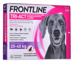FRONTLINE Tri-act L 20-40 kg - Parasitentropfen für Hunde - 3 x 4 ml