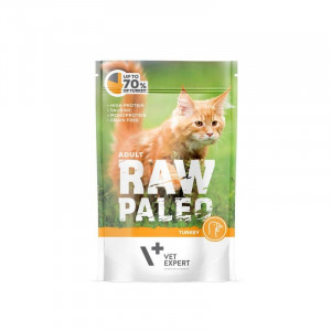 RAW PALEO Adult Cat Turkey – Nassfutter für Katzen – 100 g