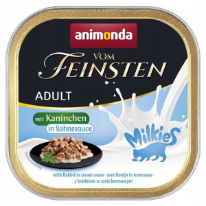 ANIMONDA Vom Feinsten Adult Rabbit in cream sauce - nassfutter für Katzen - 100g