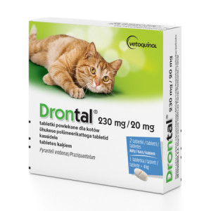 VETOQUINOL Drontal - Antiparasitentabletten für Katzen - 2 Stk.