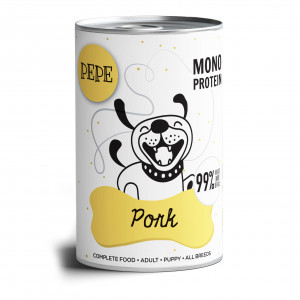 PAKA ZWIERZAKA Pepe Pork - Nassfutter für Hunde - 400g