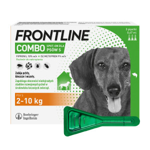FRONTLINE Combo Spot-on S Parasitentropfen für Hunde 2-10 kg, 3 x 0,67 ml