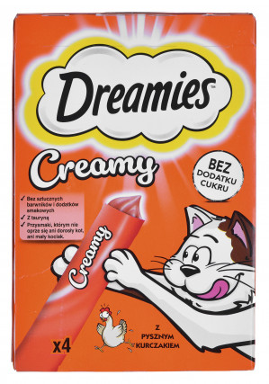 DREAMIES Creamy Chicken - Katze behandeln - 4x10 g