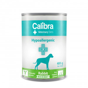 CALIBRA VD Dog Hypoallergenic Rabit&Insect - Nassfutter für Hunde - 400g