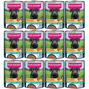 EUKANUBA Life Care Reich an Truthahn und Karotten - Nassfutter für Hunde - 12x400g
