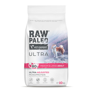 RAW PALEO Ultra Pork Medium & Large Adult - trockenfutter für Hunde - 10kg