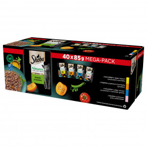 SHEBA Nature's Collection Mix - Nassfutter für Katzen - 40x85g 