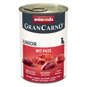 ANIMONDA GranCarno Junior with turkey - nassfutter für Hunde - 400g