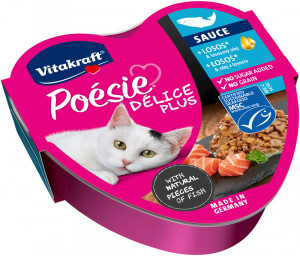 VITAKRAFT POESIE DELICE PLUS Lachs – Nassfutter für Katzen – 85 g