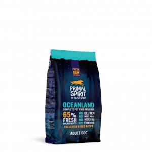 PRIMAL SPIRIT by Alpha Spirit 65 % Oceanland – Trockenfutter für Hunde – 1 kg