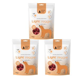 PEPE VET Light Veggie - Hundeleckerli - 3x70 g