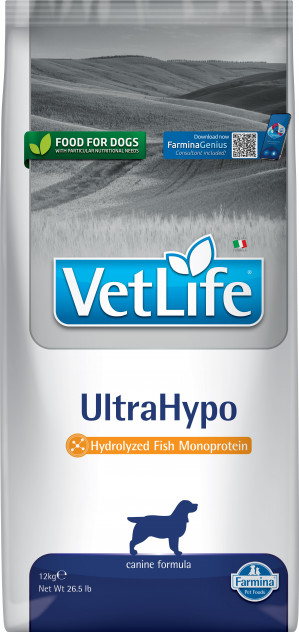 FARMINA Vet Life UltraHypo - Trockenfutter für Hunde - 12 kg