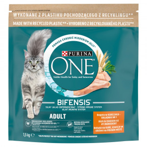 PURINA One Bifensis Adult Chicken - Trockenfutter für Katzen - 1,5 kg