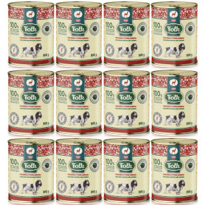 FOLK Masurische köstliche Hirsch – Nassfutter für Hunde – 12x800g