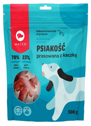 MACED Pressed bone with duck - hundekauartikel - 500g