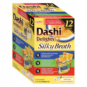 INABA Dashi Delights Silky Broth Chicken mix - nassfutter für Katzen - 12x40g
