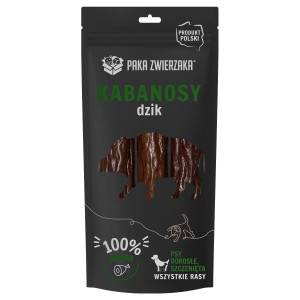 PAKA ZWIERZAKA Sausages Wild boar - leckerli für hunde - 80g