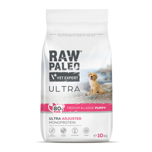 RAW PALEO Ultra Pork Medium & Large Puppy - trockenfutter für Hunde - 10kg