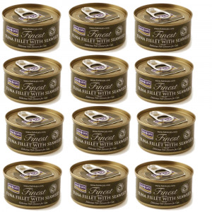 FISH4CATS Tuna fillet with seaweed - nassfutter für Katzen - 12x70g