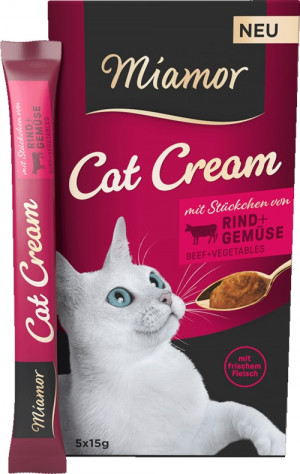 MIAMOR Cat Cream Beef - Katze behandeln - 6x15g