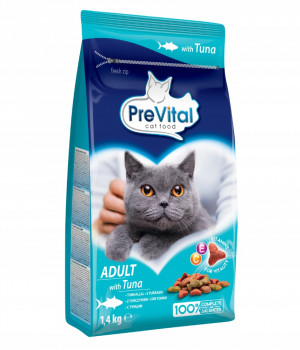 PREVITAL Adult Tuna - trockenfutter für Katzen - 1,4kg