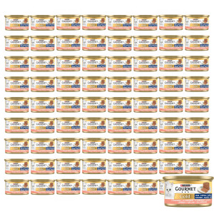 PURINA Gourmet Gold Mousse with salmon - nassfutter für Katzen - 72x85g