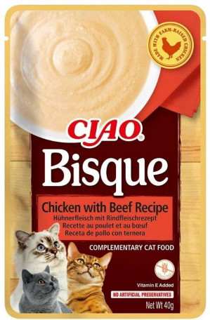 INABA Ciao Bisque Chicken with beef - Katze behandeln - 40g