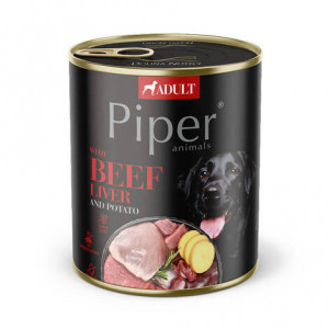 DOLINA NOTECI Piper Animals with beef liver and potatoes - Nassfutter für Hunde - 800g