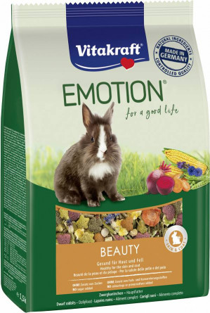 VITAKRAFT EMOTION BEAUTY - Trockenfutter für Kaninchen - 600 g