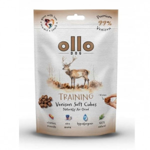 OLLO Air Dried Training Venison Cubes - leckerli für hunde - 80g