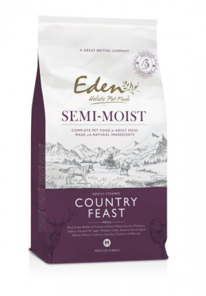 EDEN Semi-Moist Country Feast Lamb and duck - halbfeuchtes futter für hunde - 10kg
