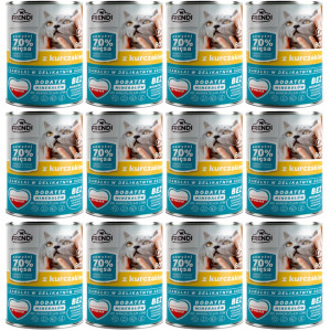 FRENDI Stücke in Soße mit Huhn - Nassfutter für Katzen - 12x800g