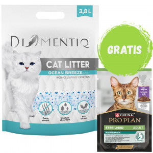 DIAMENTIQ Einstreu Ocean Breeze nicht klumpend 3,8 l + GRATIS