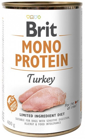 BRIT Mono Protein Turkey - nassfutter für Hunde - 400 g