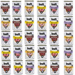 BULT MIX 4 GESCHMACKSRICHTUNGEN - Hunde Nassfutter - 30x800g