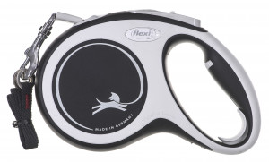 Flexi New Comfort M Tape 5 m Schwarz Hund Rückziehbare Leine