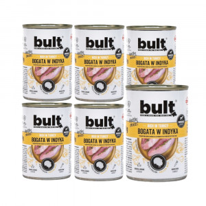 BULT Rich in turkey - Nassfutter für Hunde - 6x400g