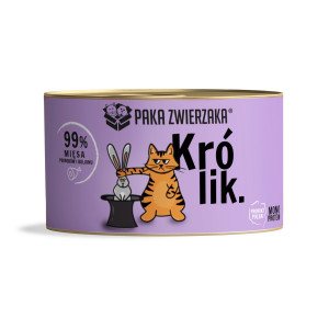 PAKA ZWIERZAKA Rabbit - nassfutter für Katzen - 200g