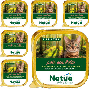 NATUA Country Huhn – Nassfutter für Katzen – 6x100g