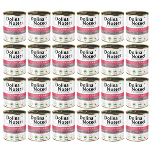 DOLINA NOTECI Premium reich an Kalbfleisch mit grünen Erbsen - Hunde-Nassfutter - 24x800g