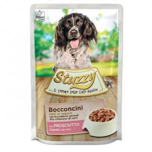 STUZZY Chunks with ham - nassfutter für Hunde - 100 g