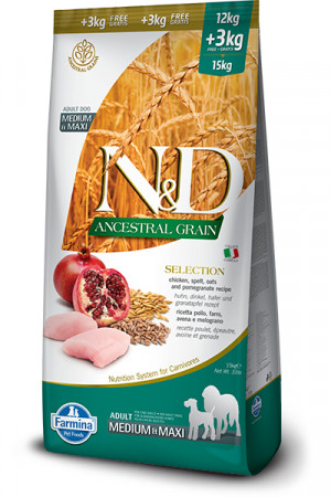 Farmina Pet Food N&D Ancestral Grain Canine 15 kg Adult Huhn