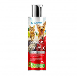  EUROWET schutzshampoo - shampoo gegen flöhe und zecken für hunde und katzen - 200 ml