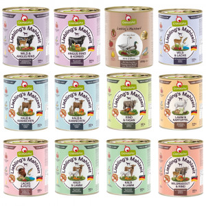 GRANATAPET Liebling's Mahlzeit MIX 10 GESCHMÄCKER - Nassfutter für Hunde - 12x800g